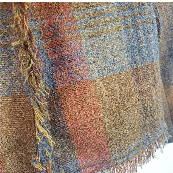 Anthropologie Plaid Blazer in Orange and Brown - Picture 10 of 13